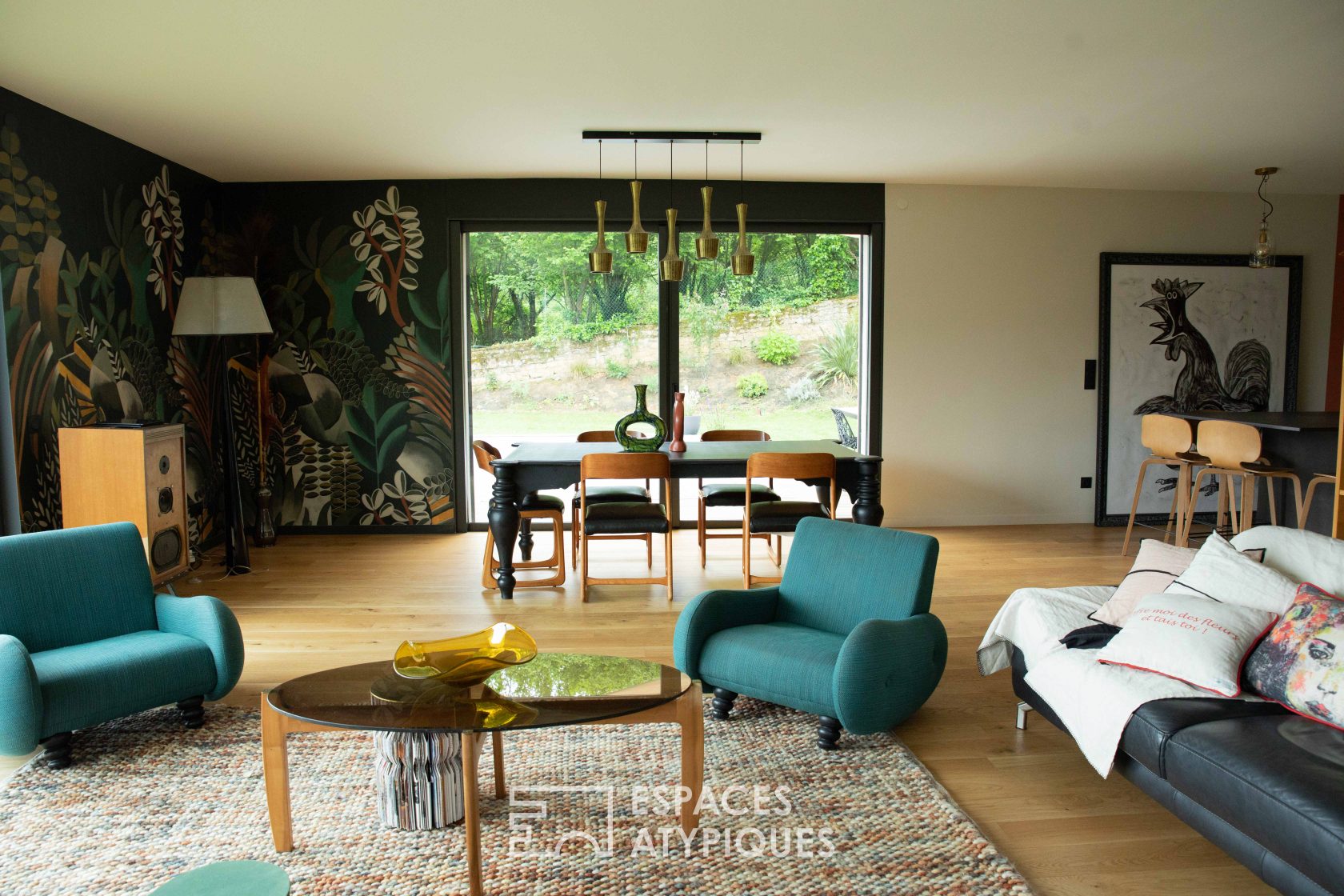 Contemporary and colorful house