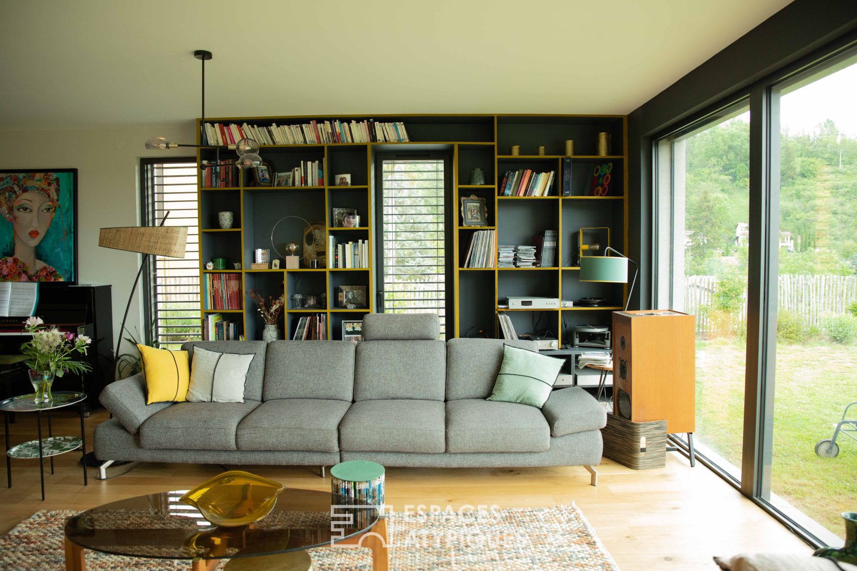 Contemporary and colorful house