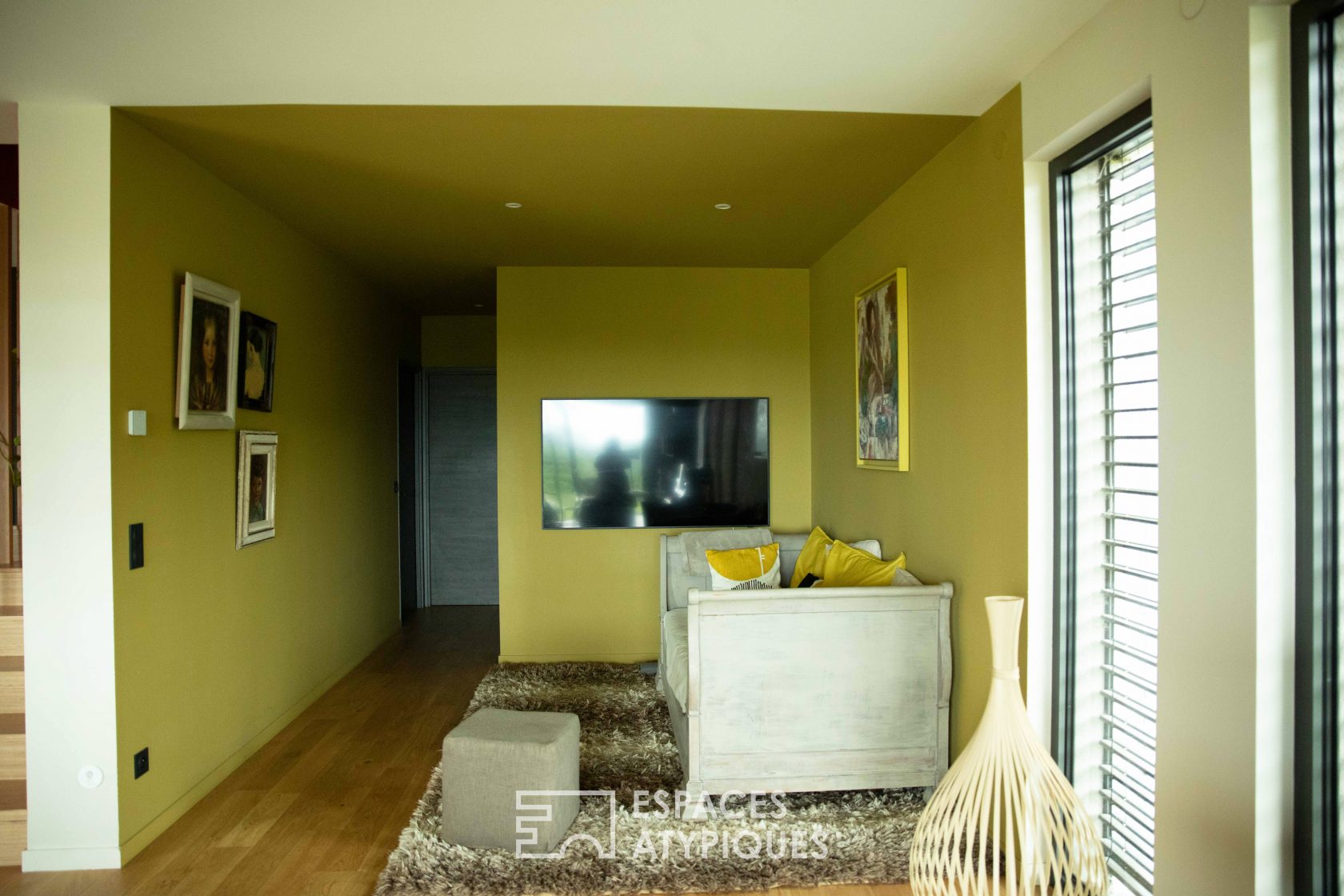 Contemporary and colorful house