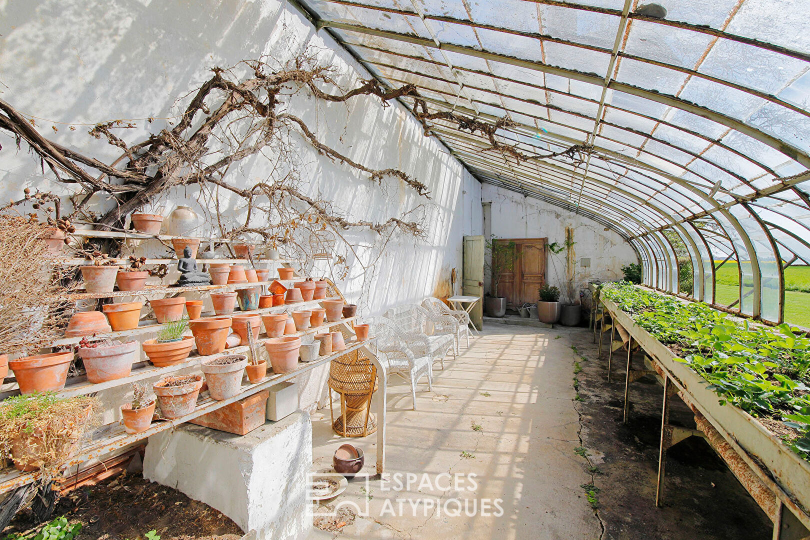 Bourgeois house surrounded by a garden