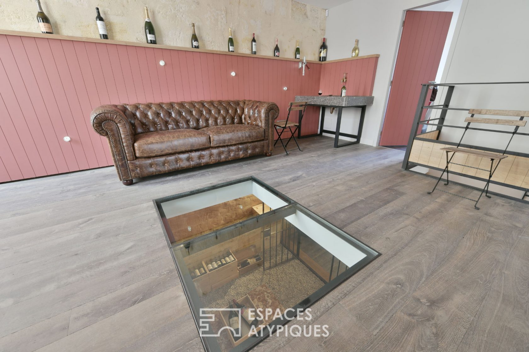 Space with wine cellar