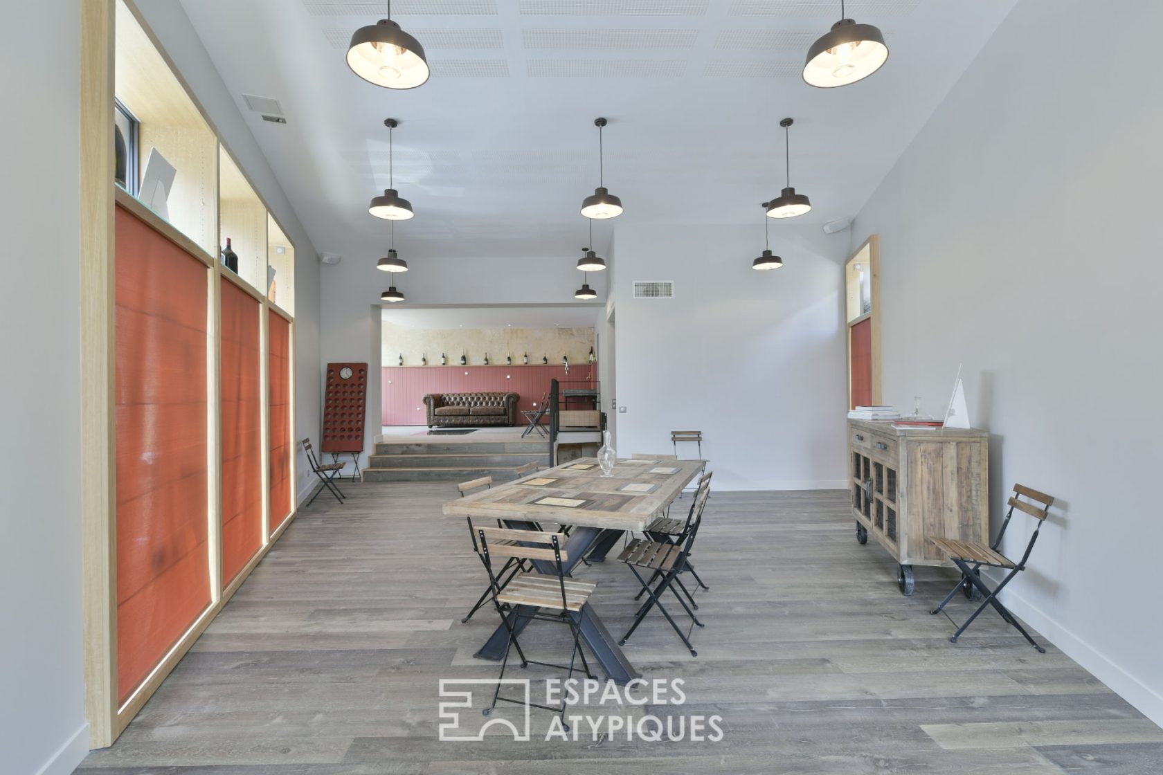 Space with wine cellar