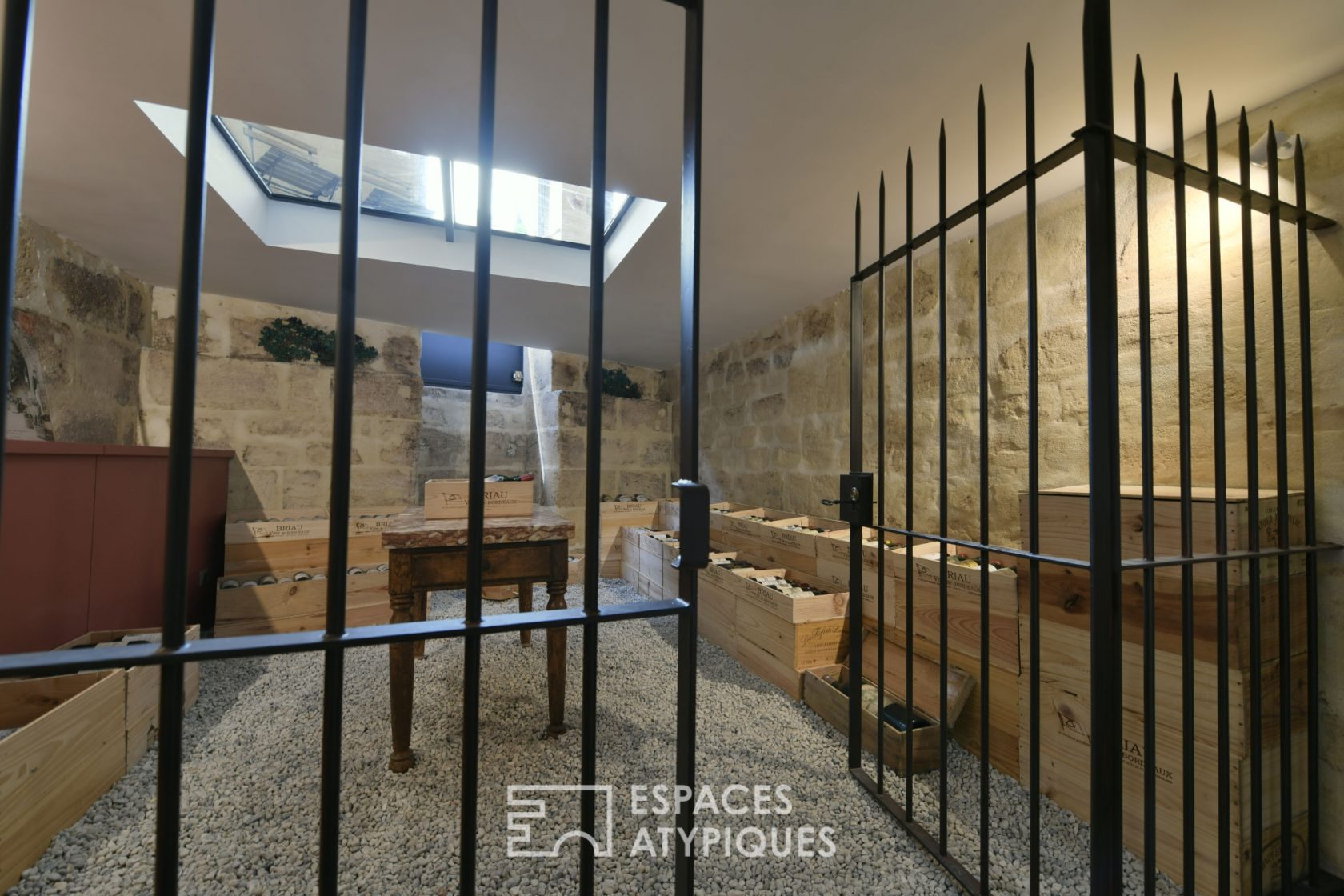 Space with wine cellar
