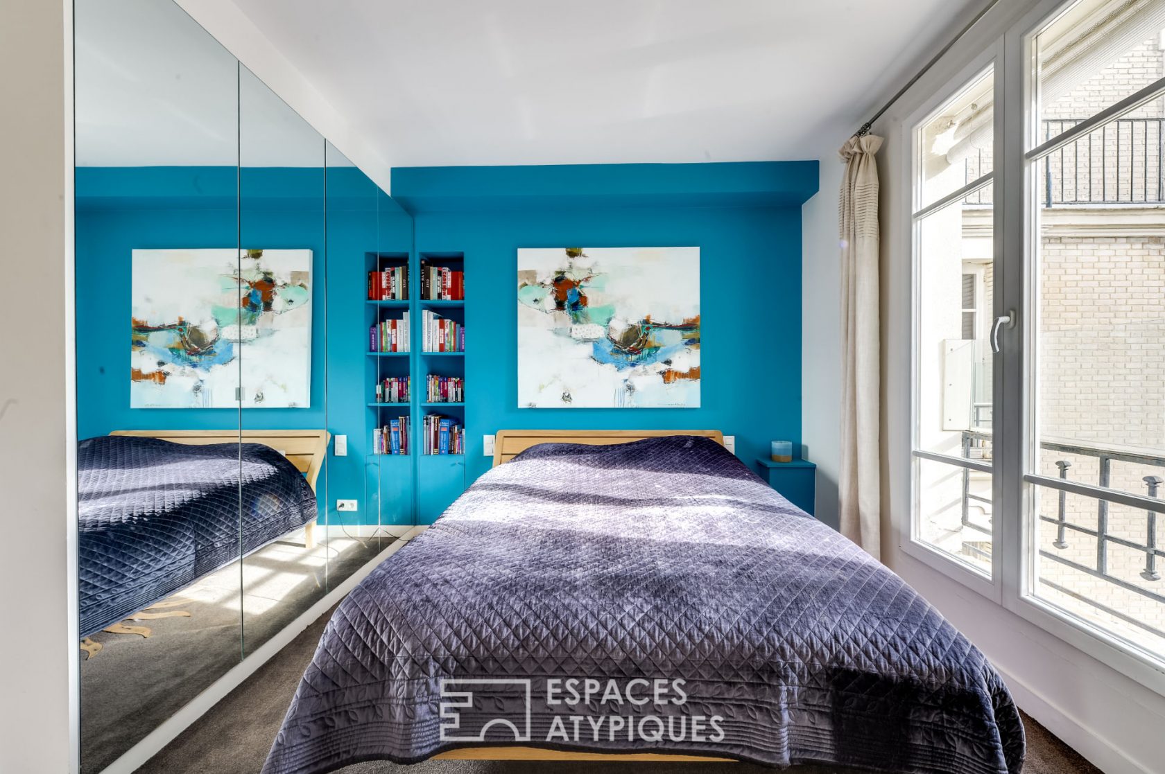 Blue classic apartment