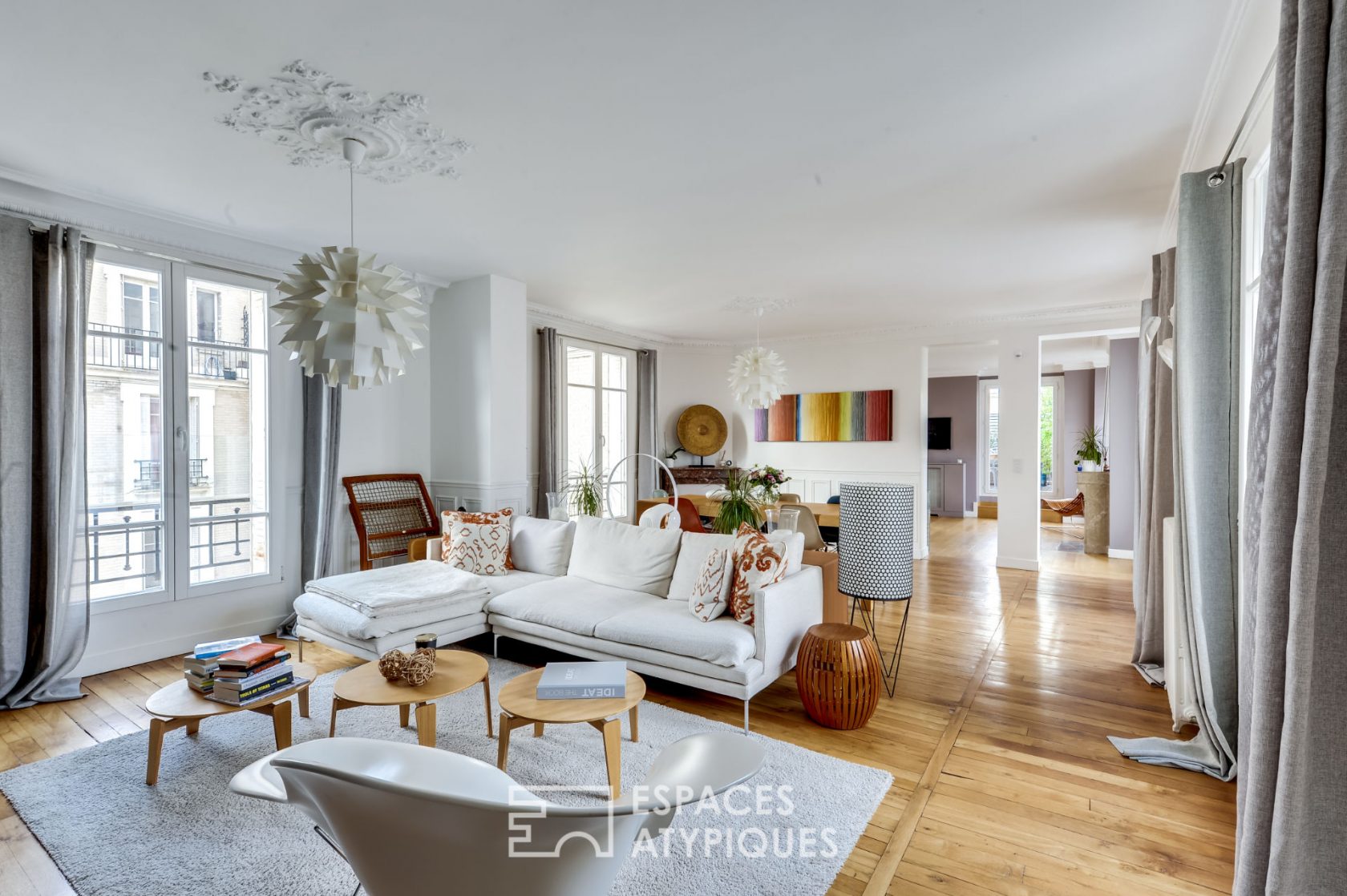 Blue classic apartment