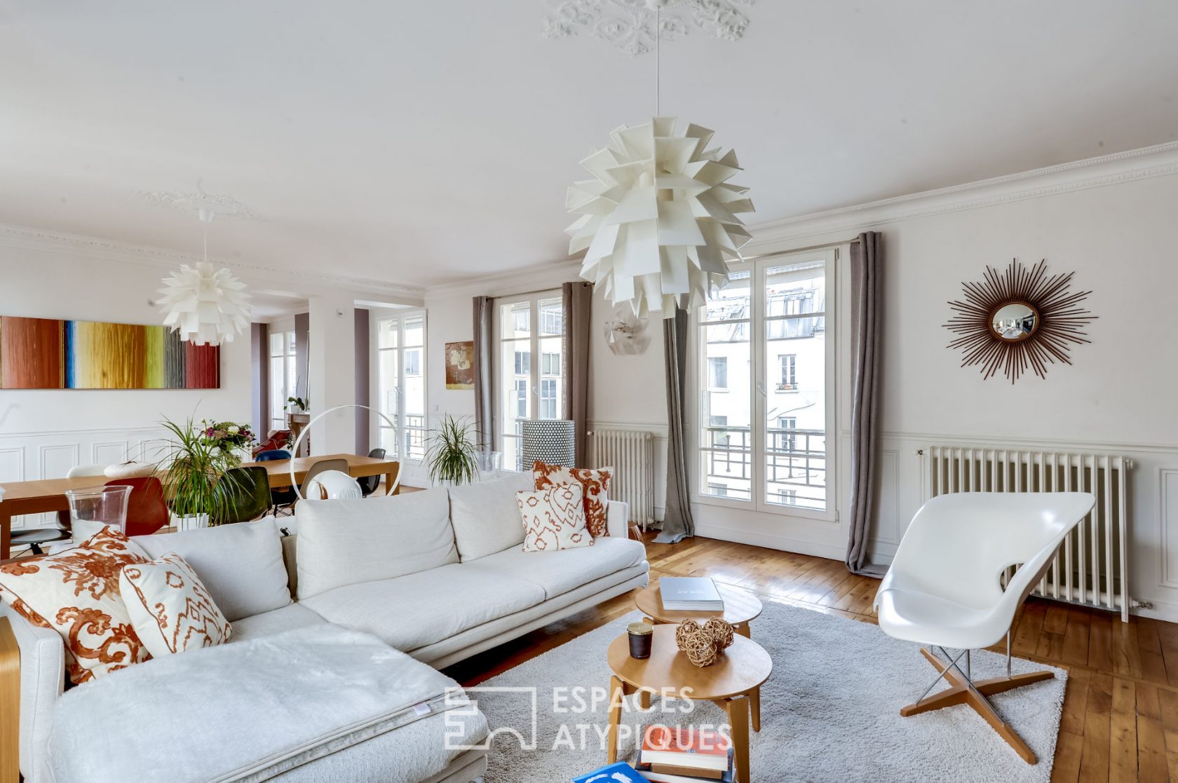 Blue classic apartment