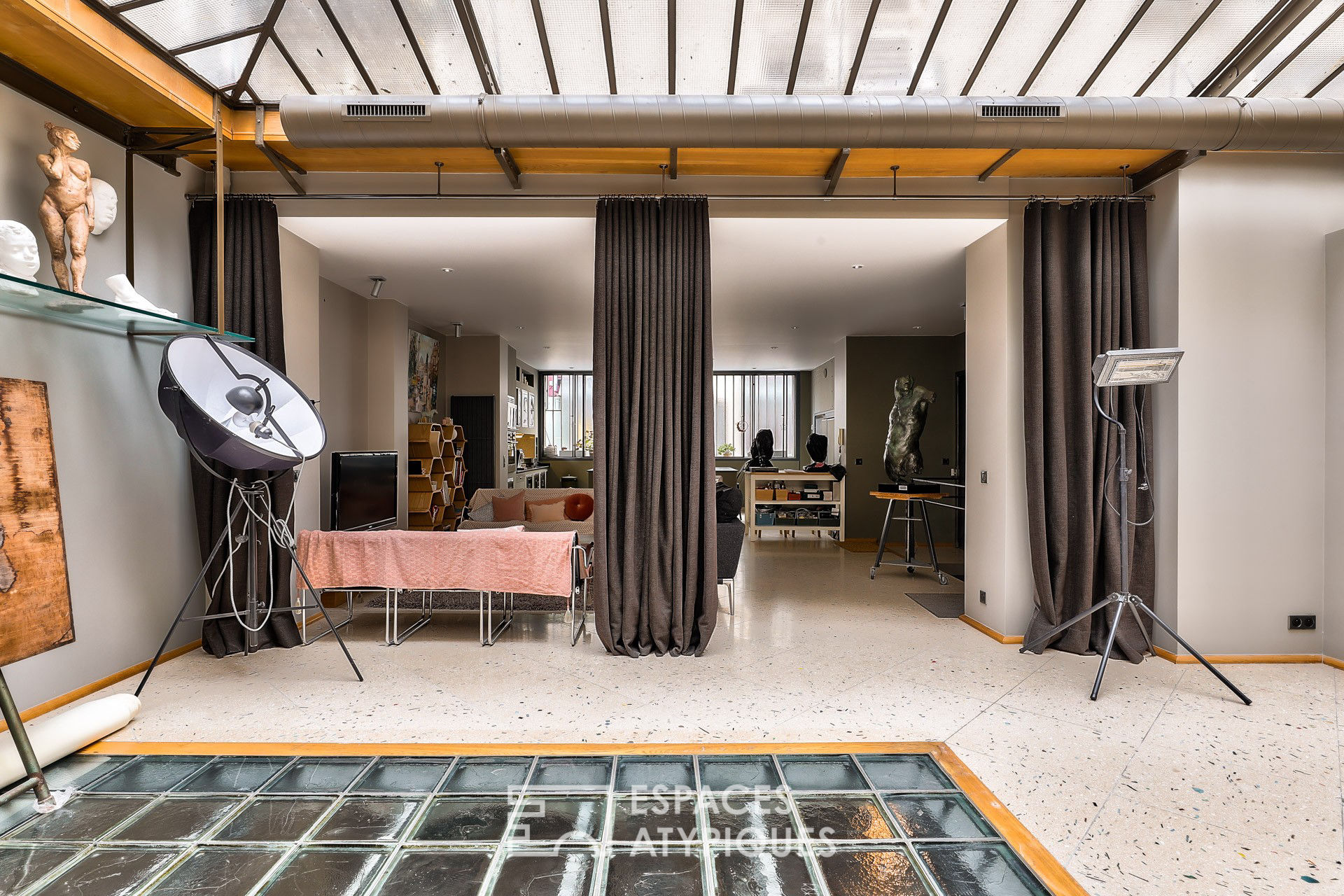 Atelier de sculpture dans un loft