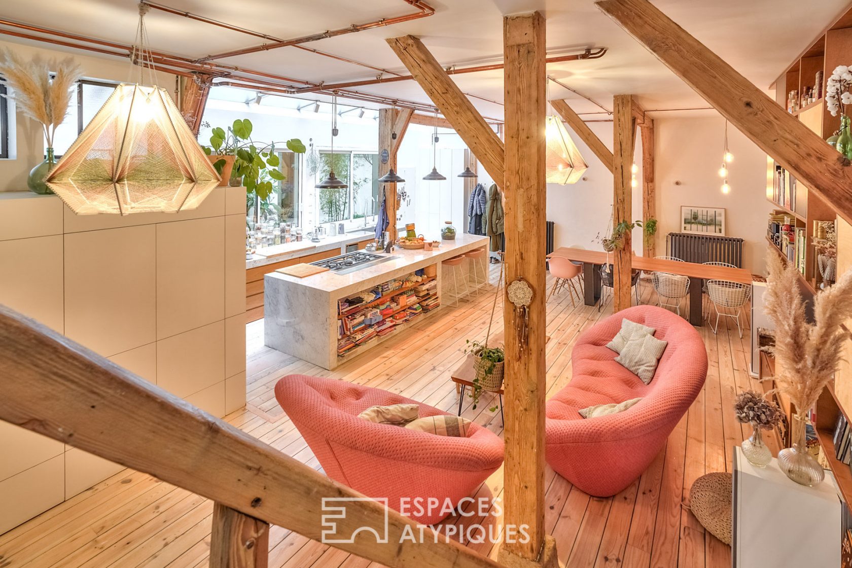 Loft verdoyant et boisé