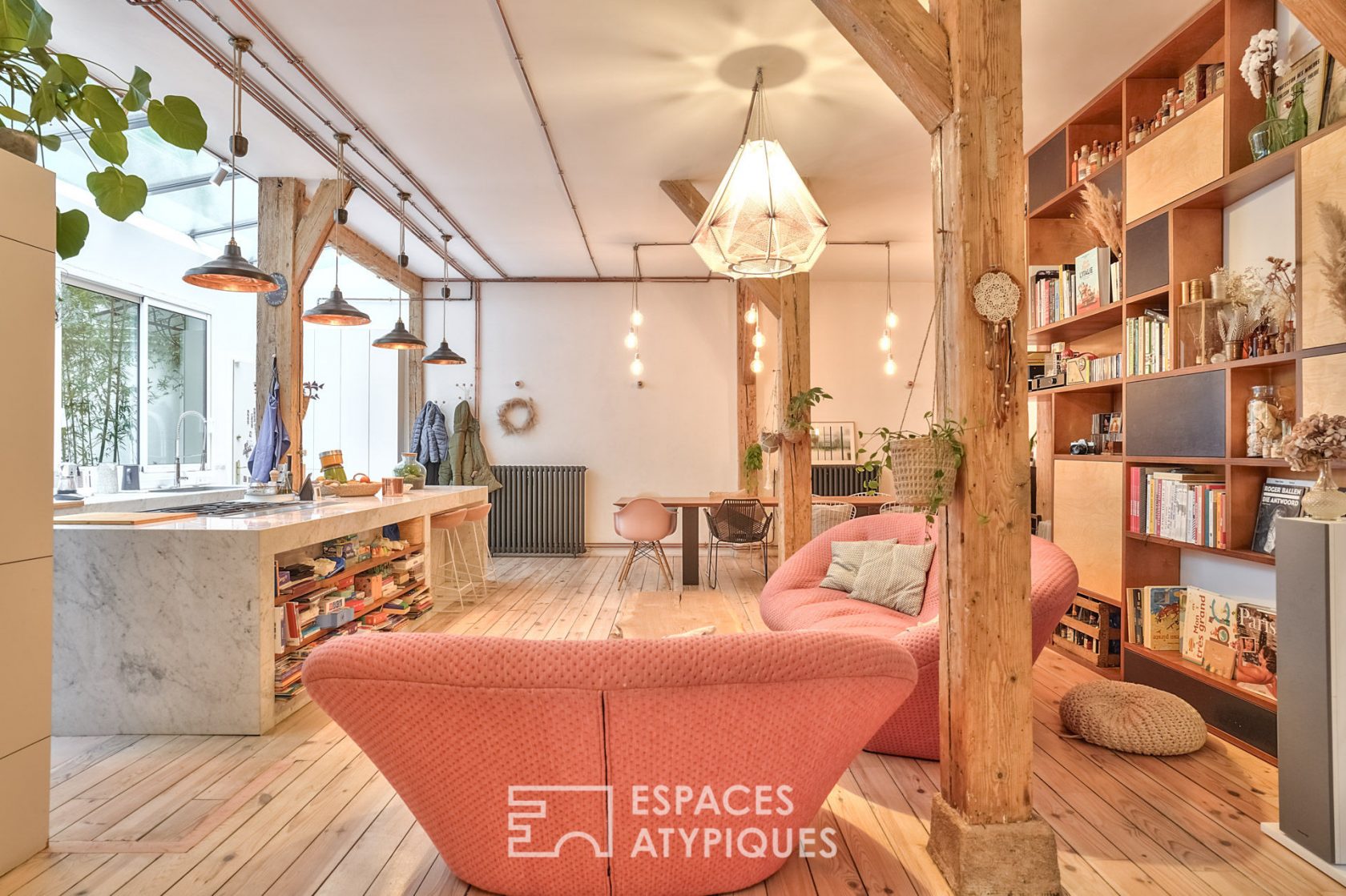 Loft verdoyant et boisé