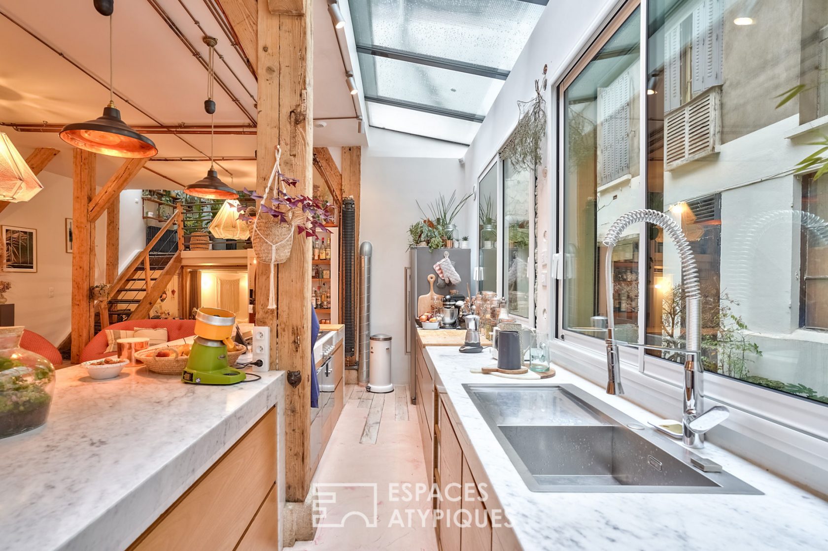 Loft verdoyant et boisé