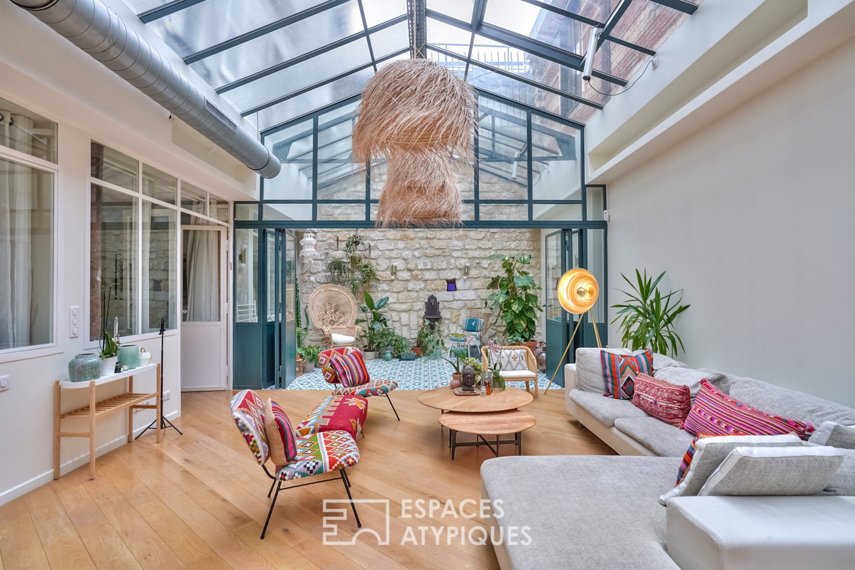 Loft with closed patio