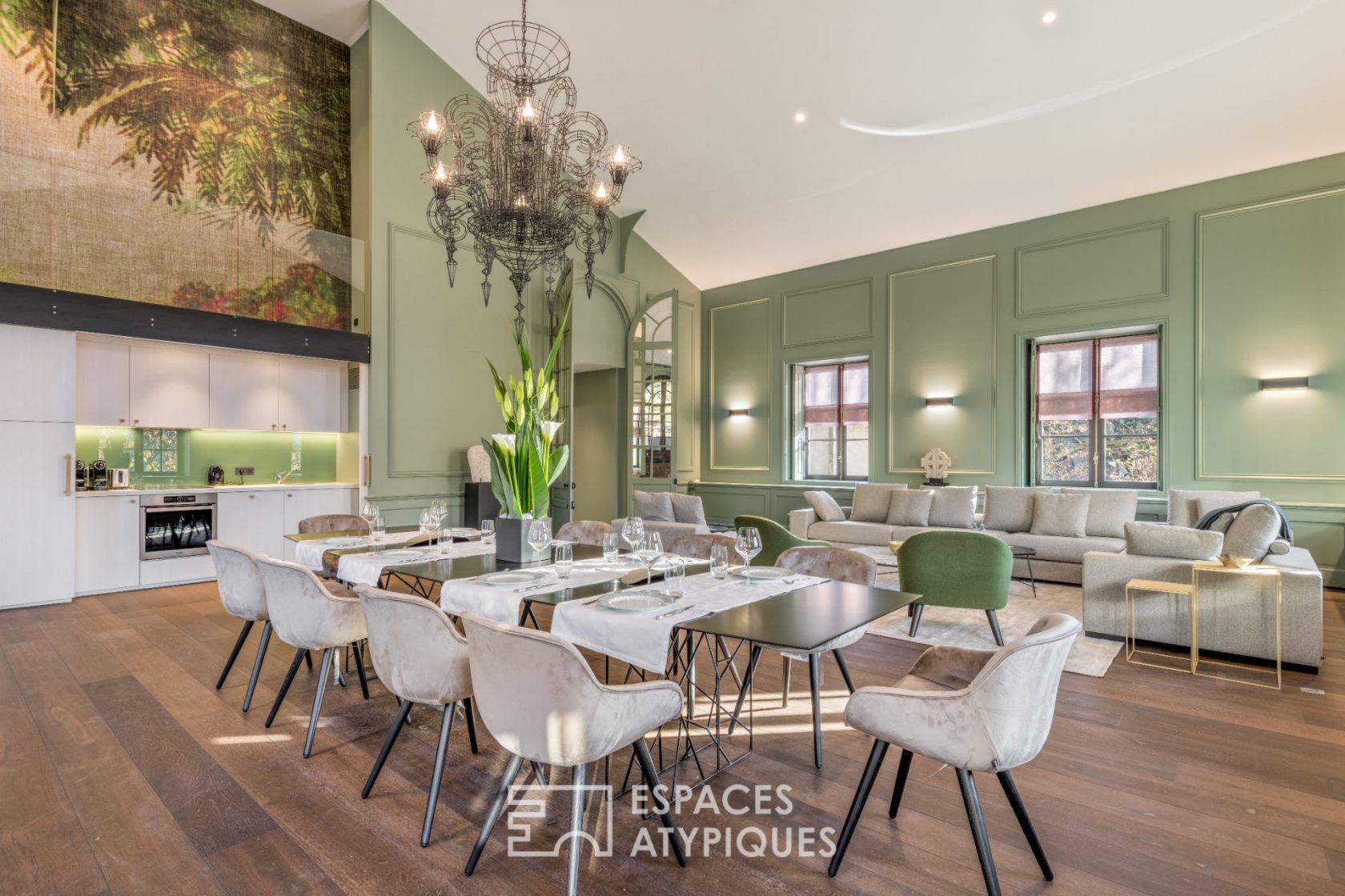 Green lounges