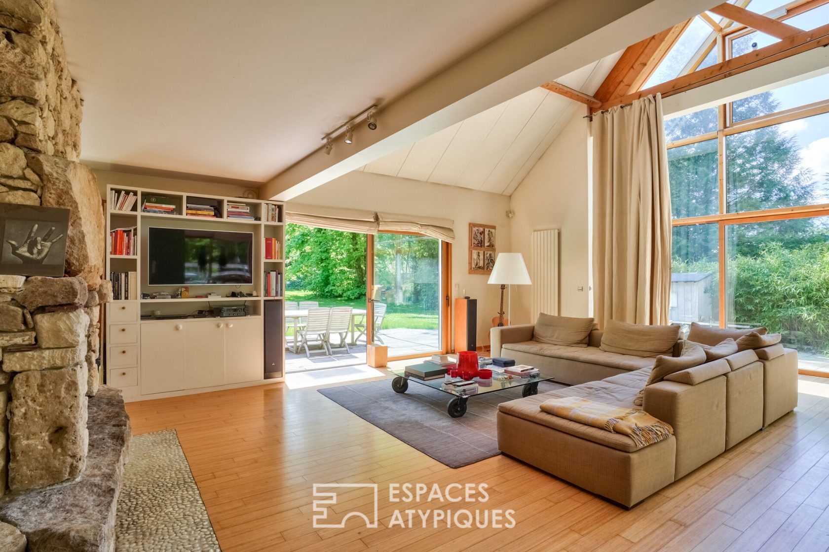 Architect house with its cathedral living room