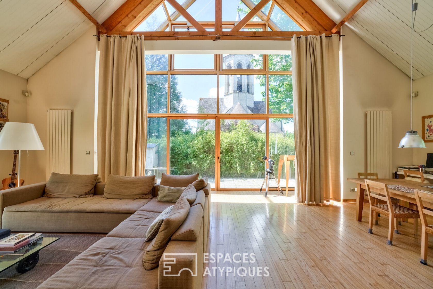 Architect house with its cathedral living room