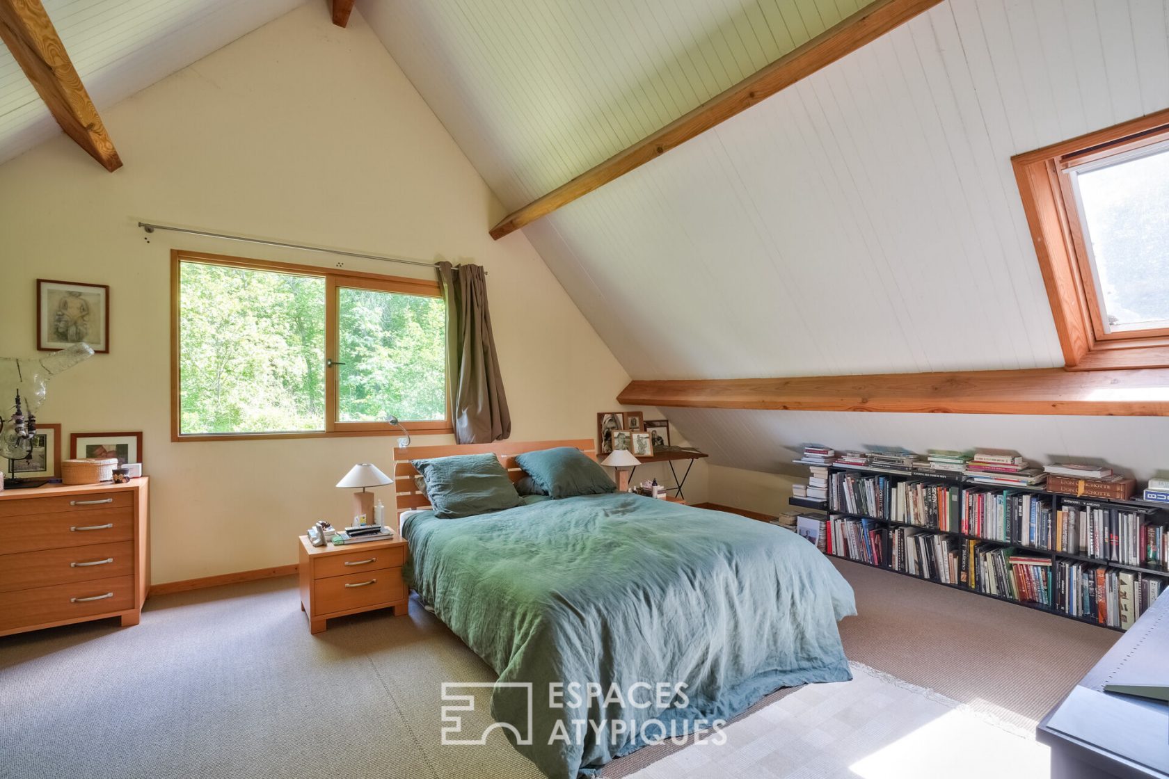 Architect house with its cathedral living room