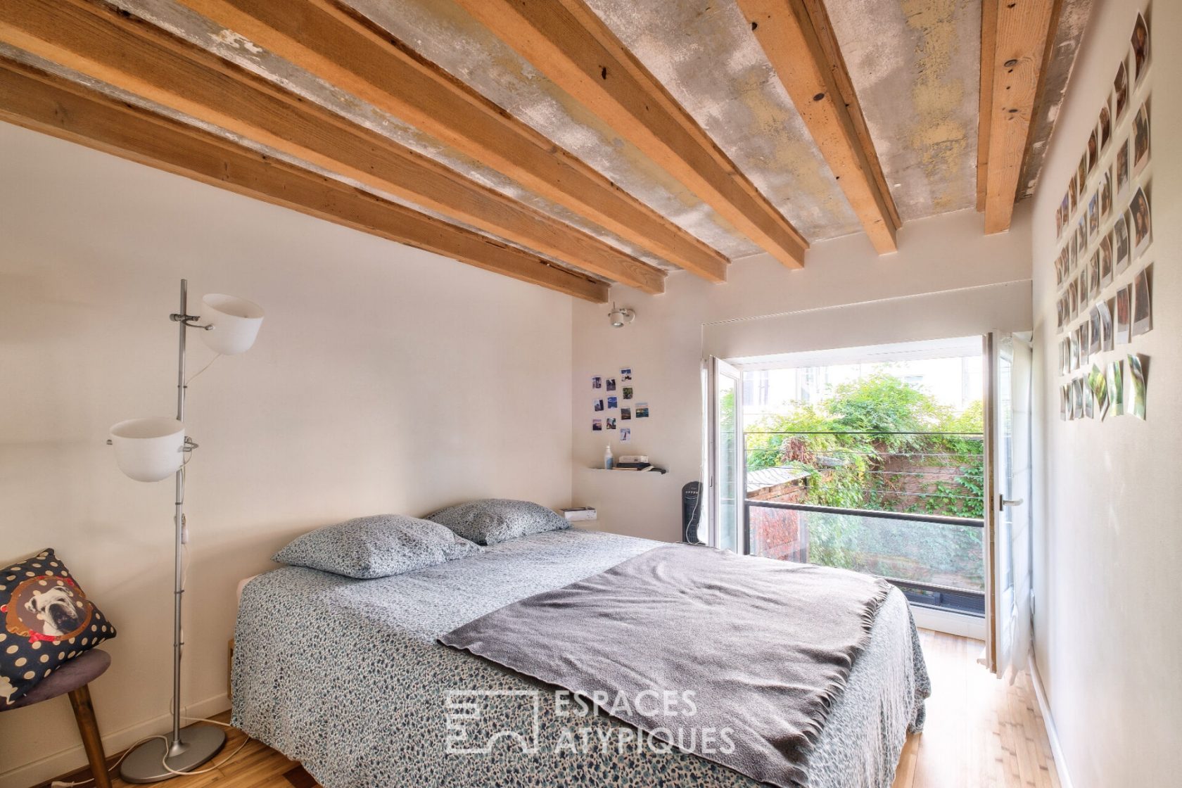 Loft frame with its exposed beams