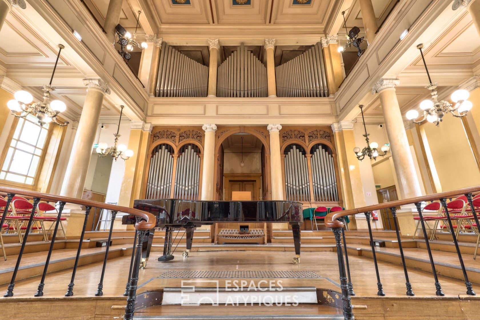 Music school and concert hall
