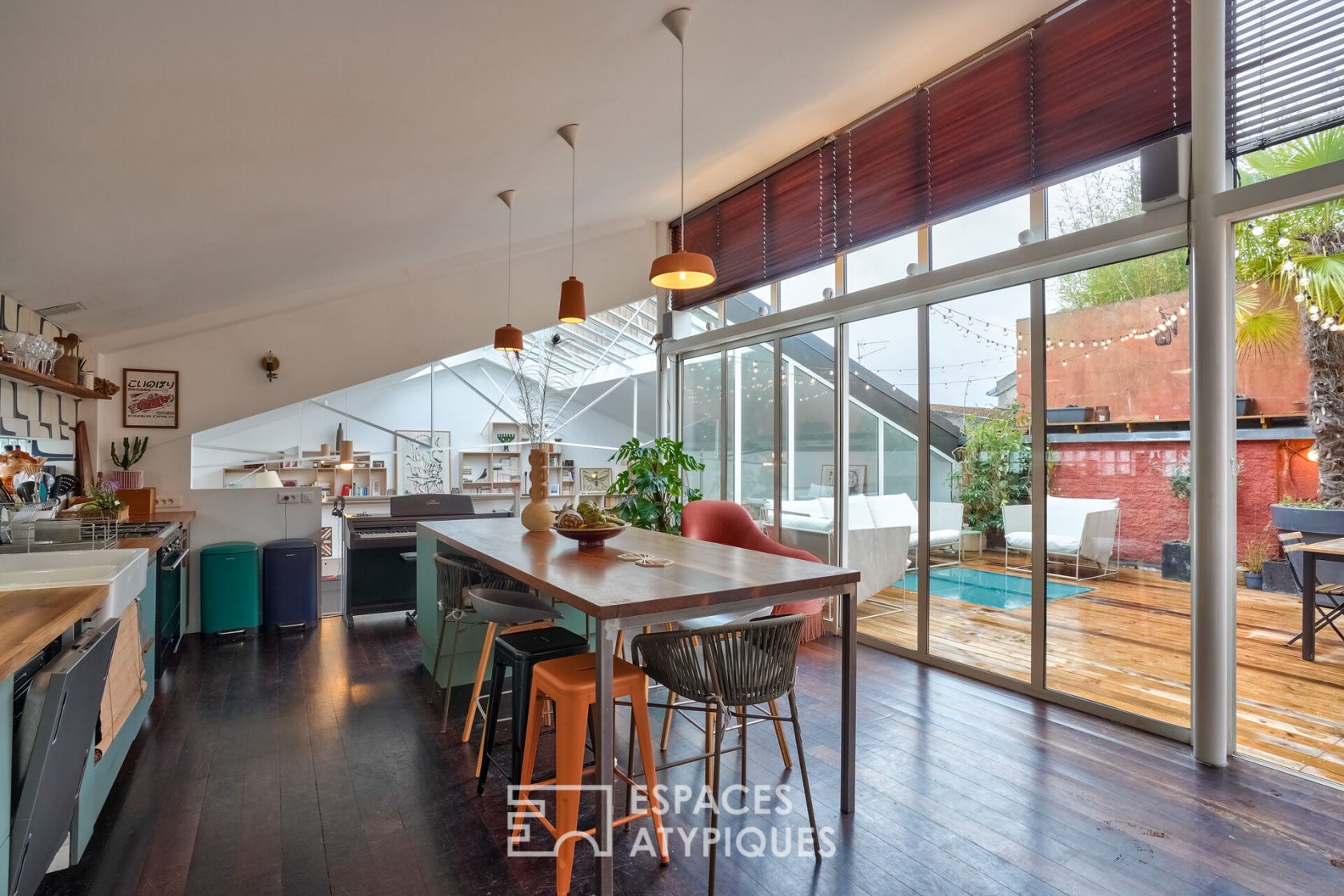 Loft maison avec verrière