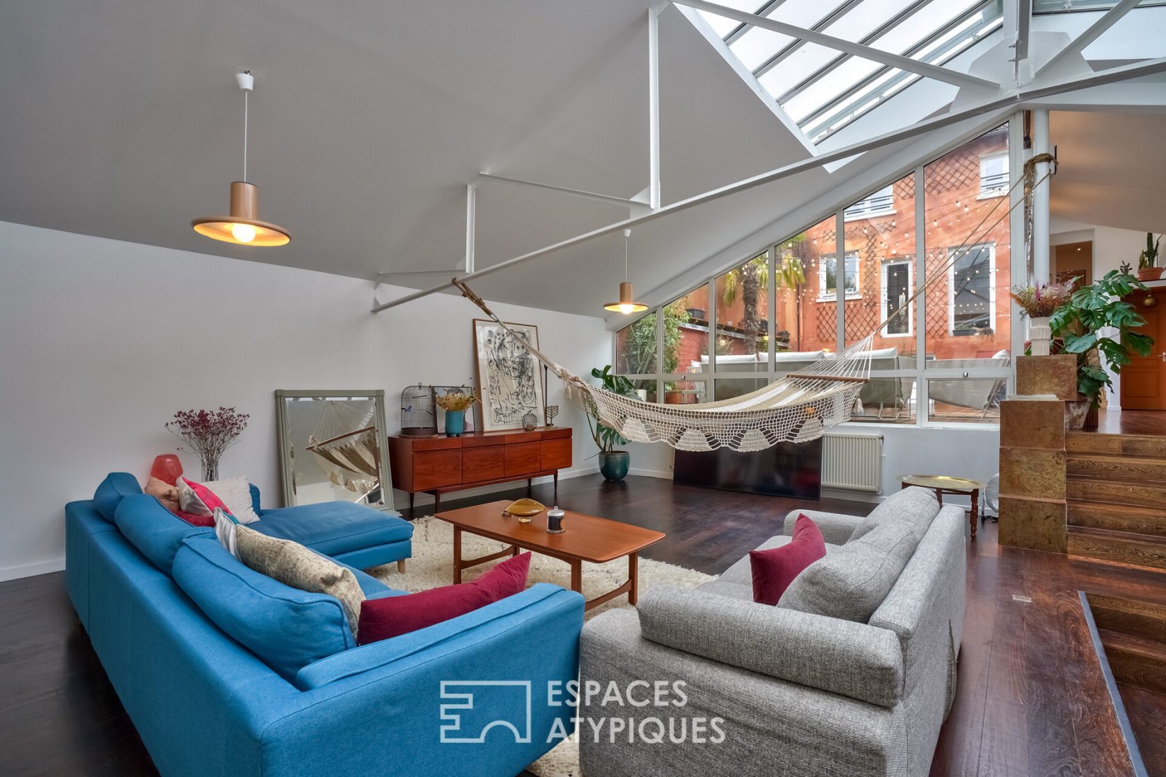 Loft maison avec verrière