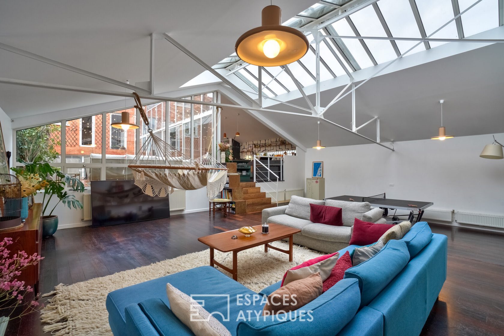 Loft maison avec verrière