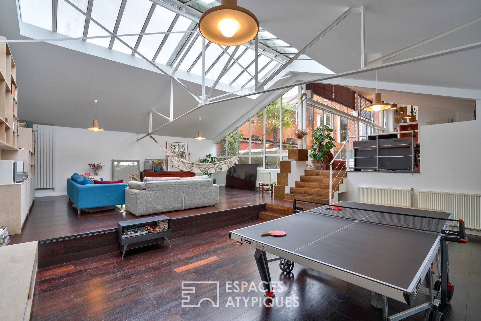 Loft maison avec verrière