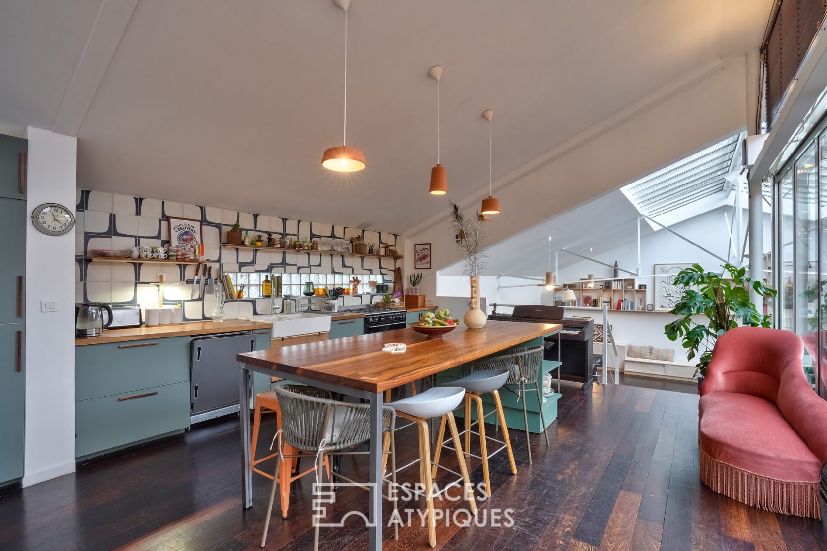 Loft maison avec verrière