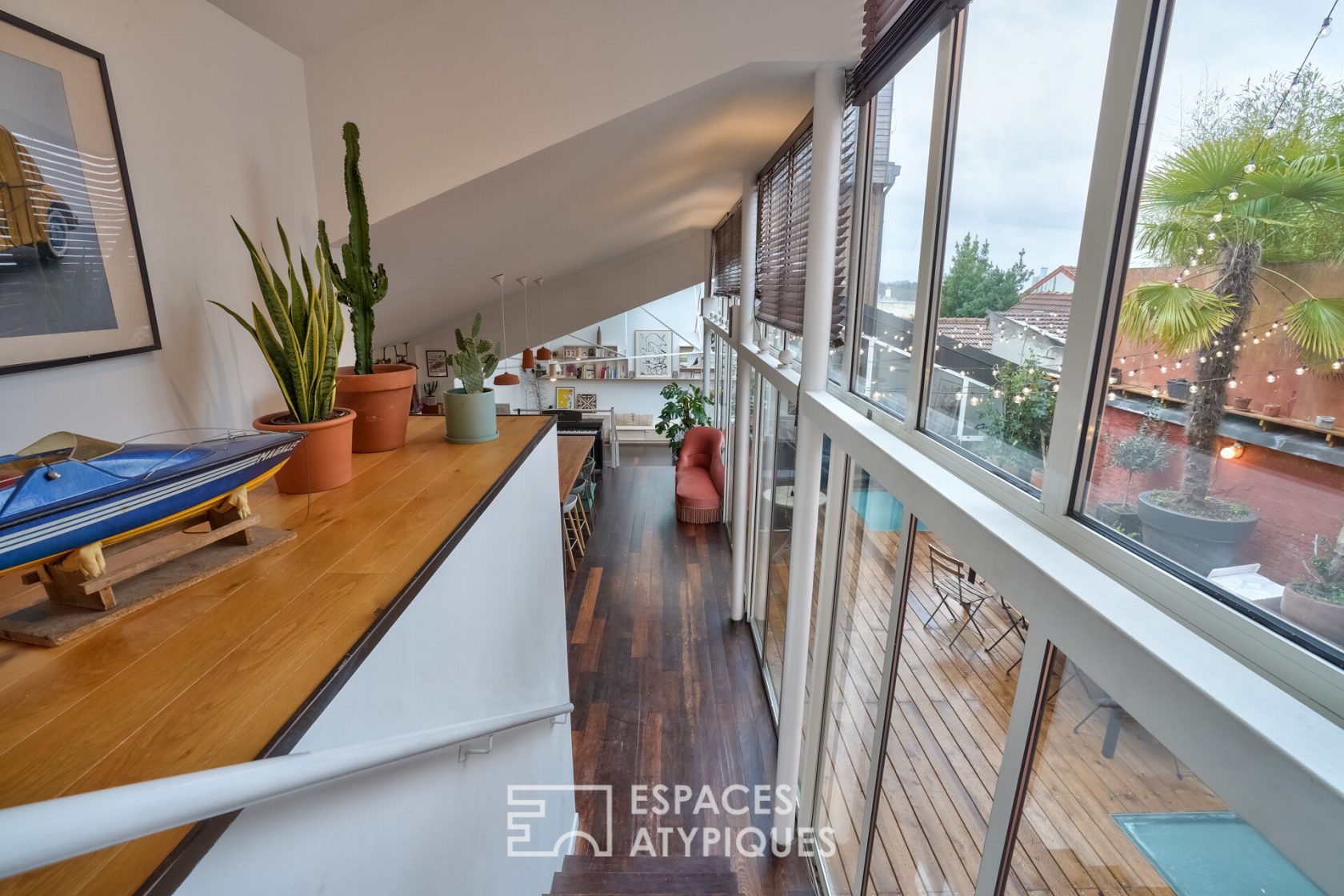 Loft maison avec verrière