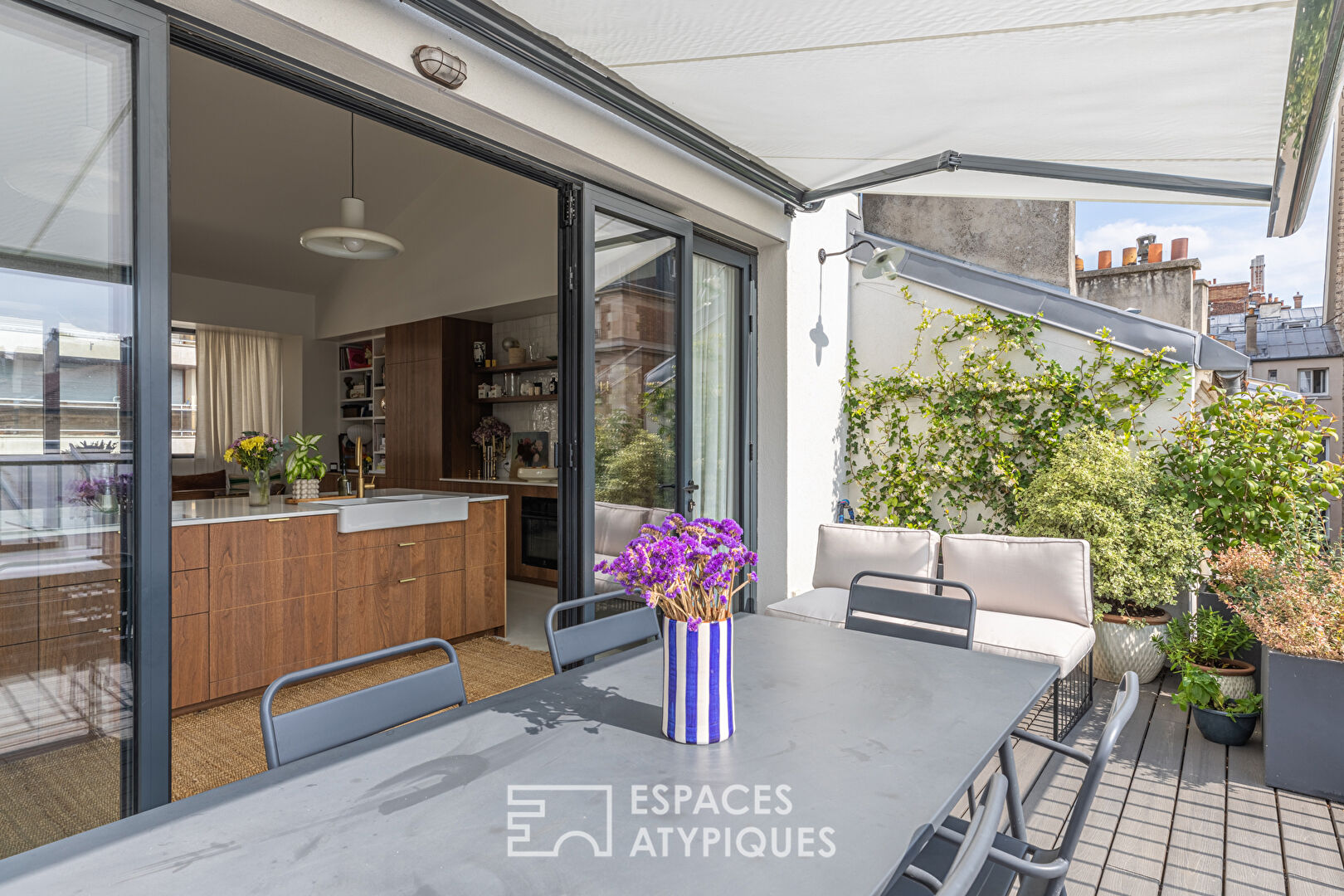 Duplex contemporain avec terrasses