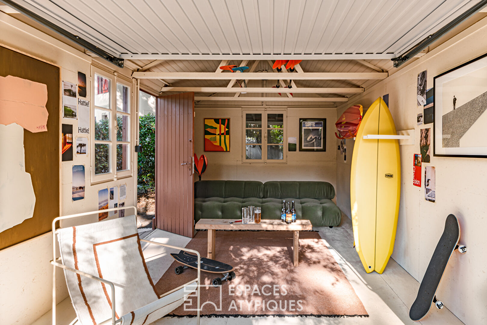 Maison landaise design au bord du lac