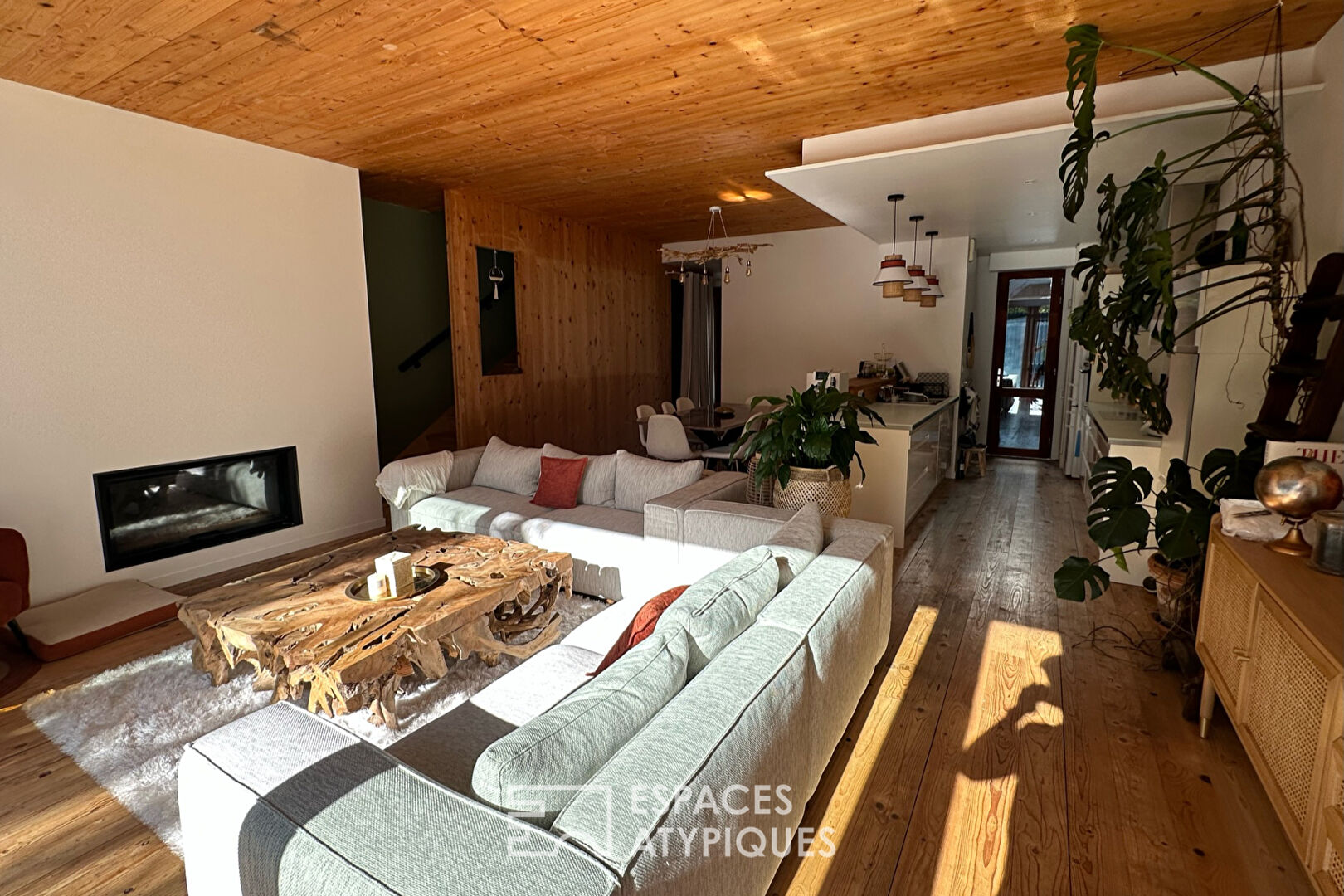 Contemporary architect loft with patio
