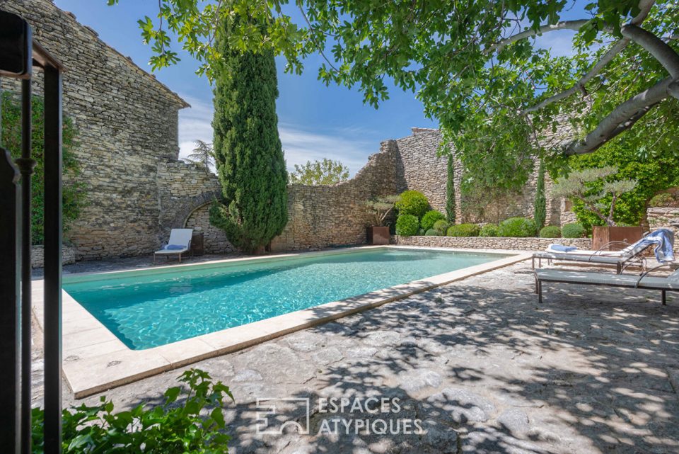 84220 CABRIERES D AVIGNON - Mas en pierre du Lubéron avec piscine - Réf. 1943