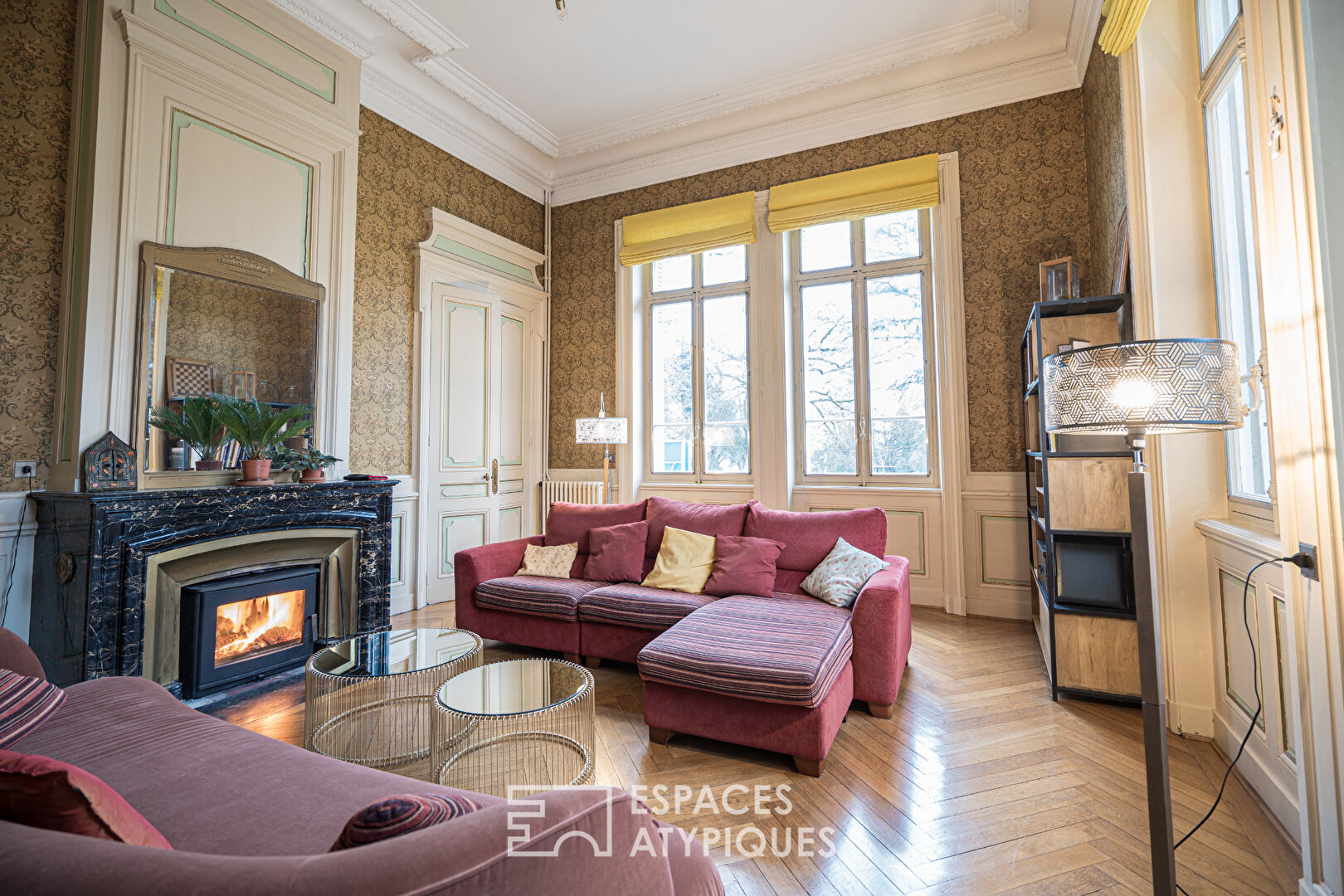 Colorful vintage house