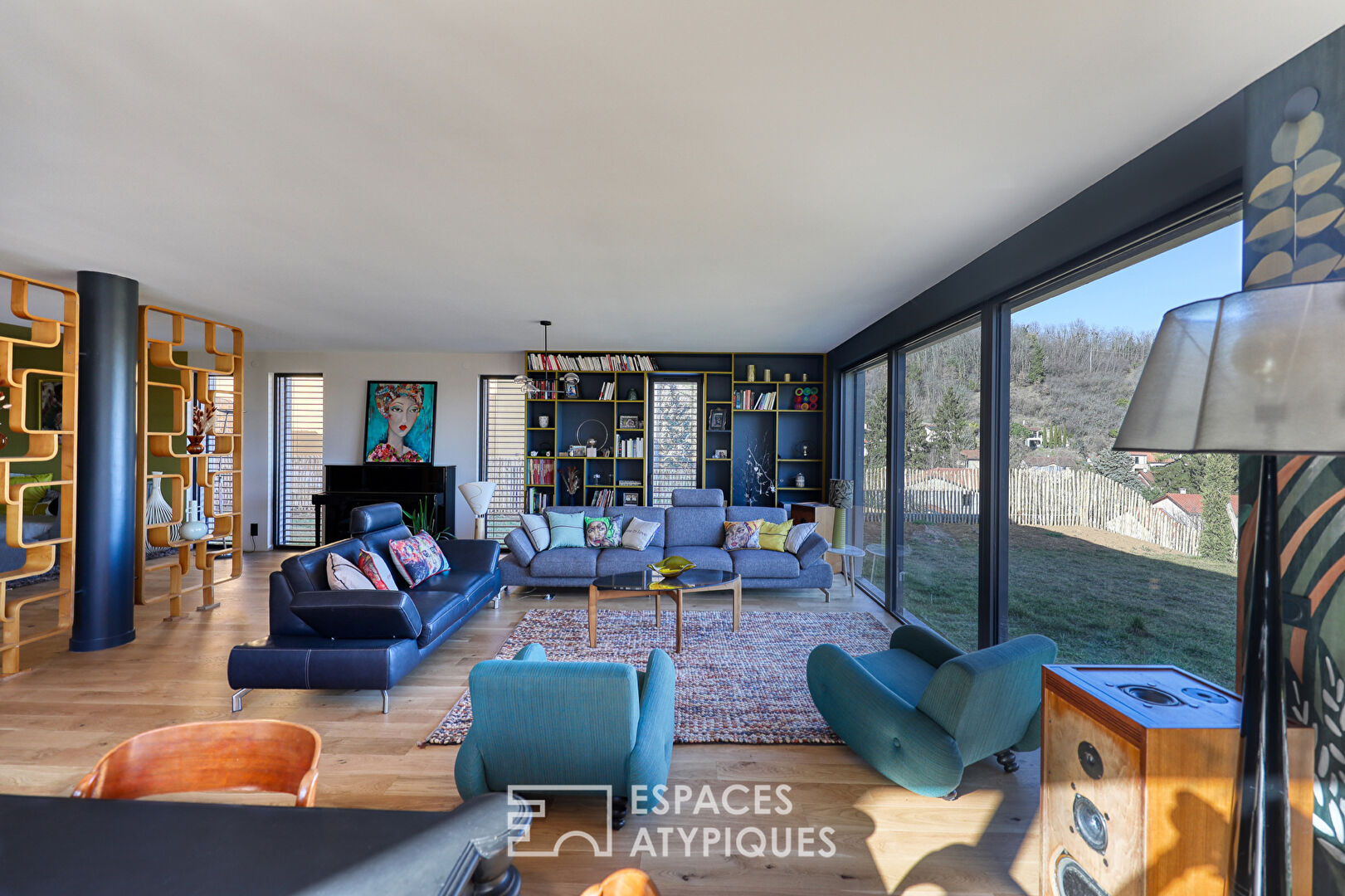 Contemporary and colorful house