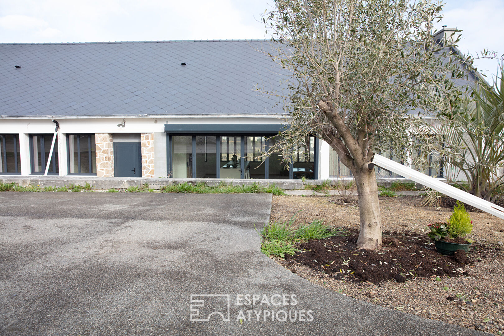 Maison épurée dans une ancienne école