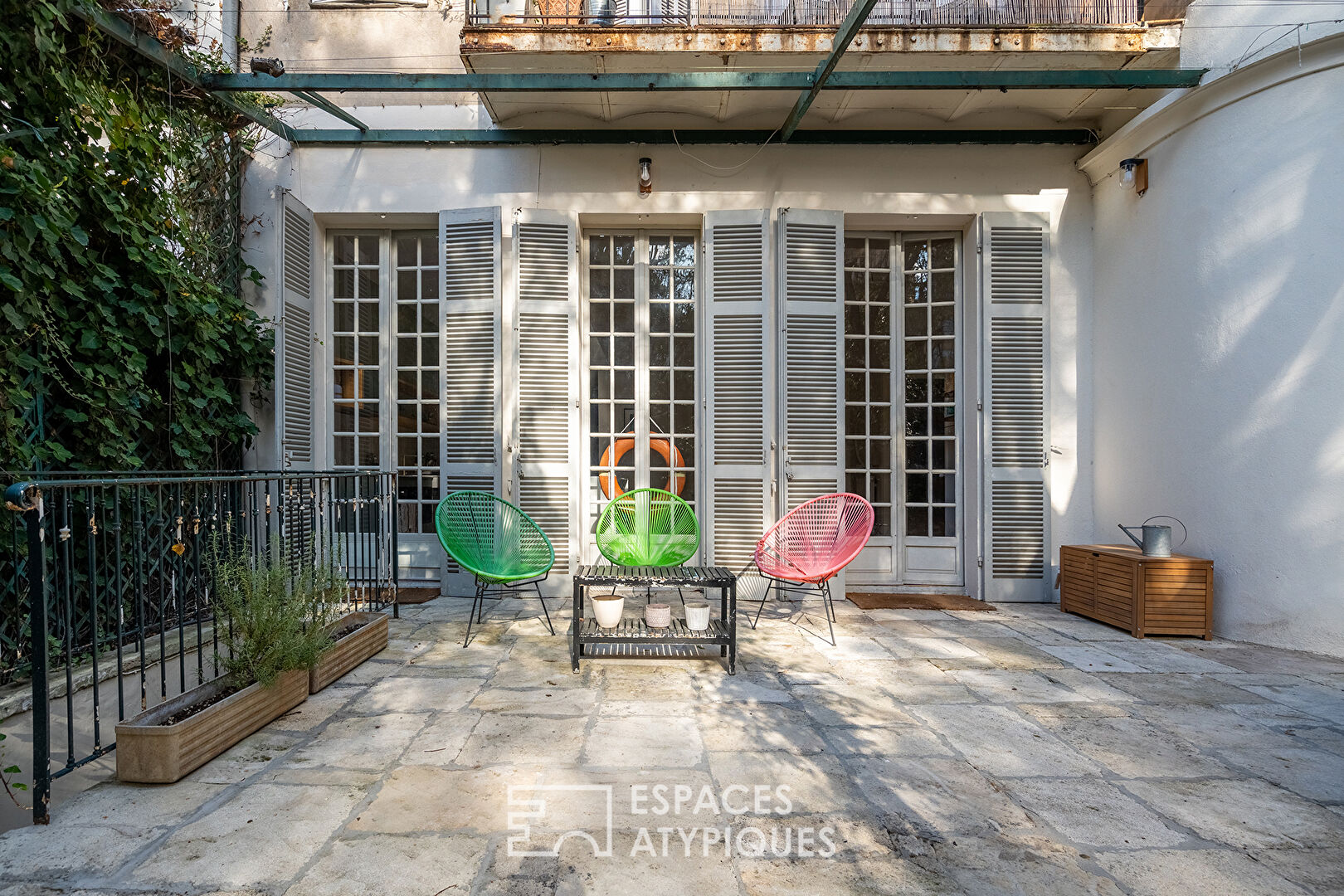 Appartement bourgeois avec jardin