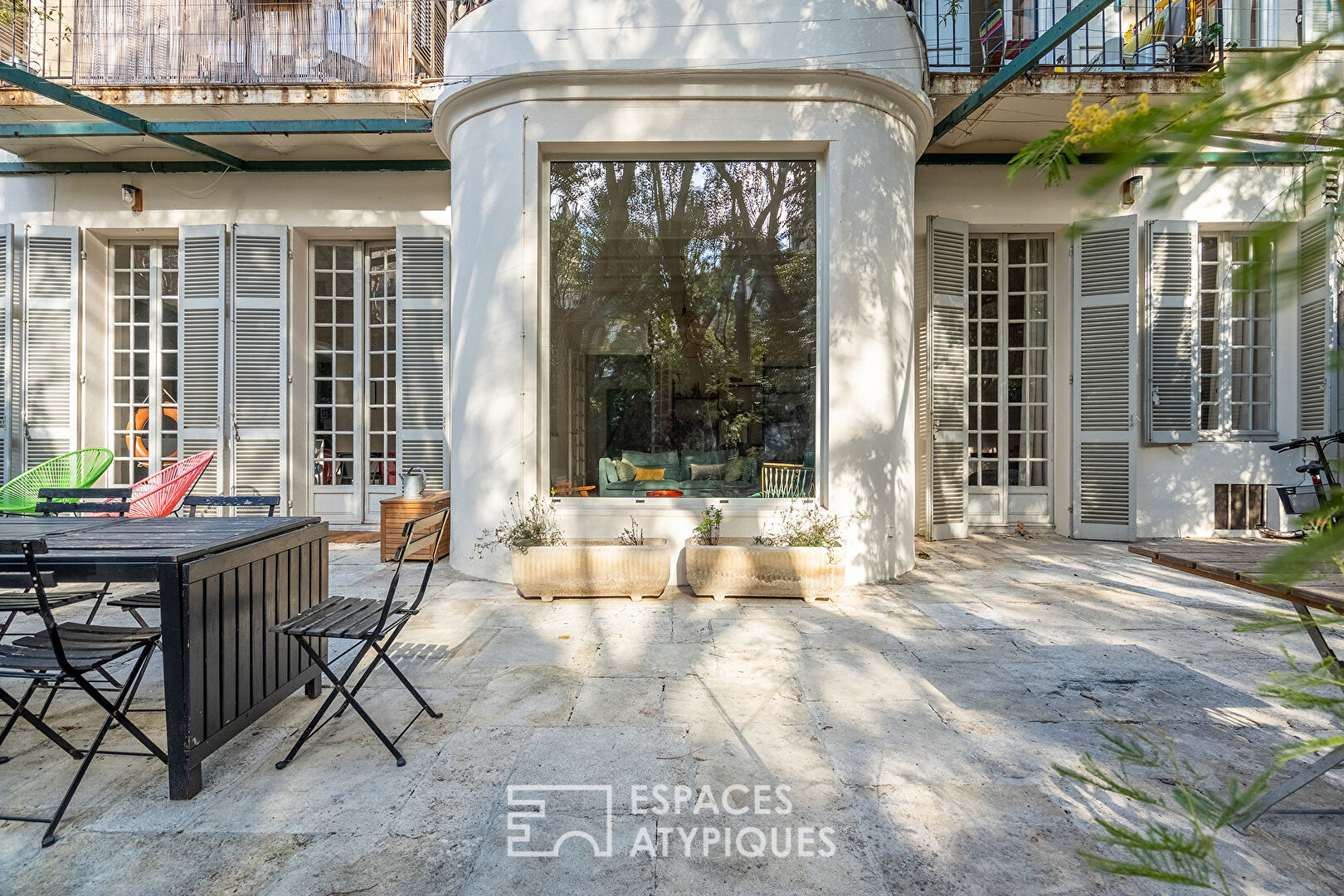 Appartement bourgeois avec jardin