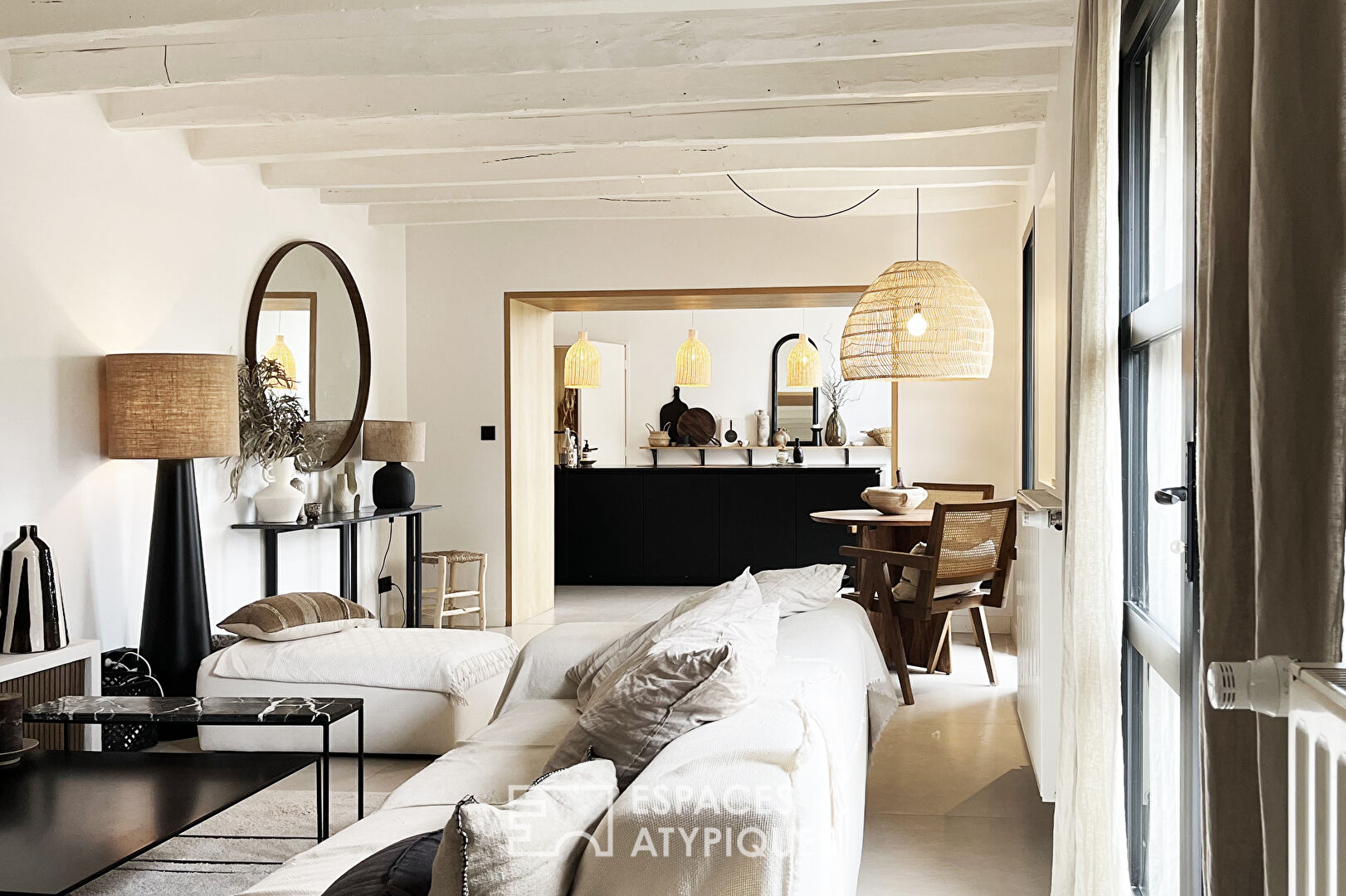 Longère du XIXème rénovée dans un style moderne