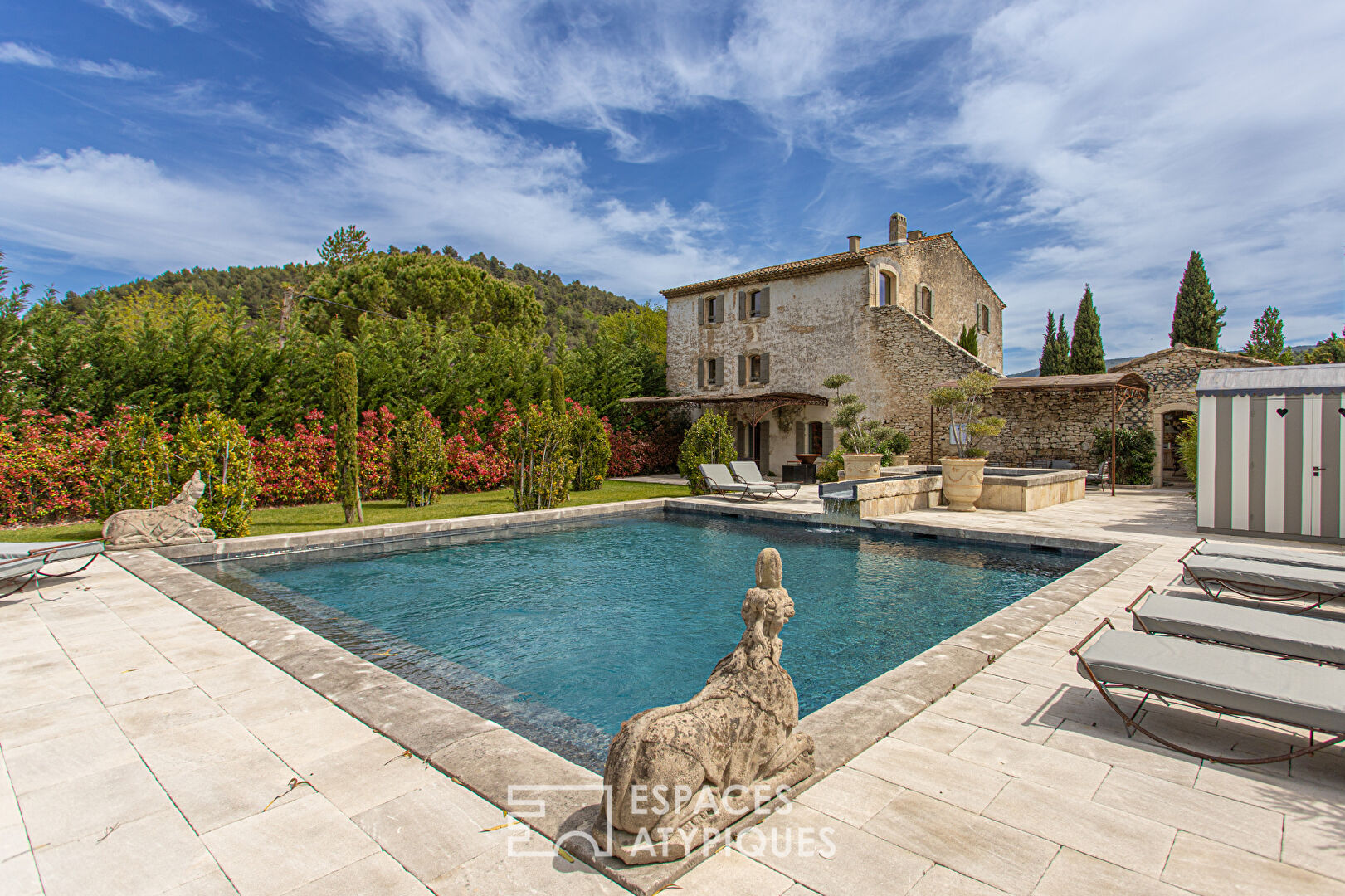 Provencal stone farmhouse idyllic estate