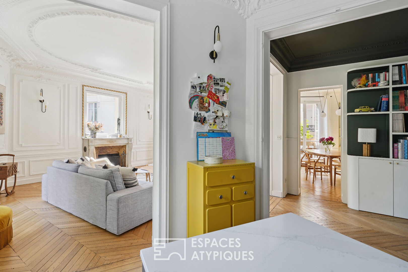 Parisian and family Haussmann apartment