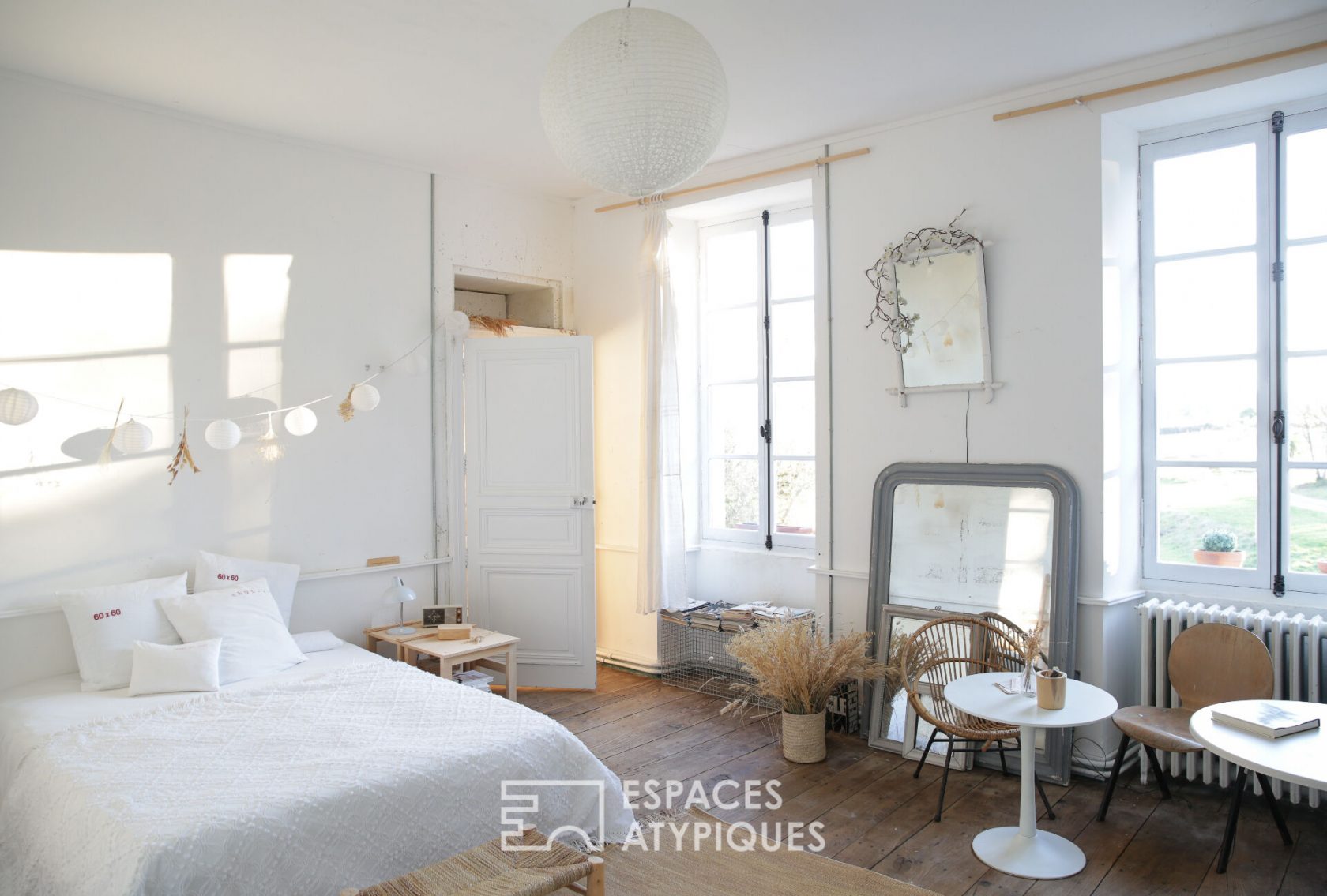 Atypical medieval castle with refined interior design