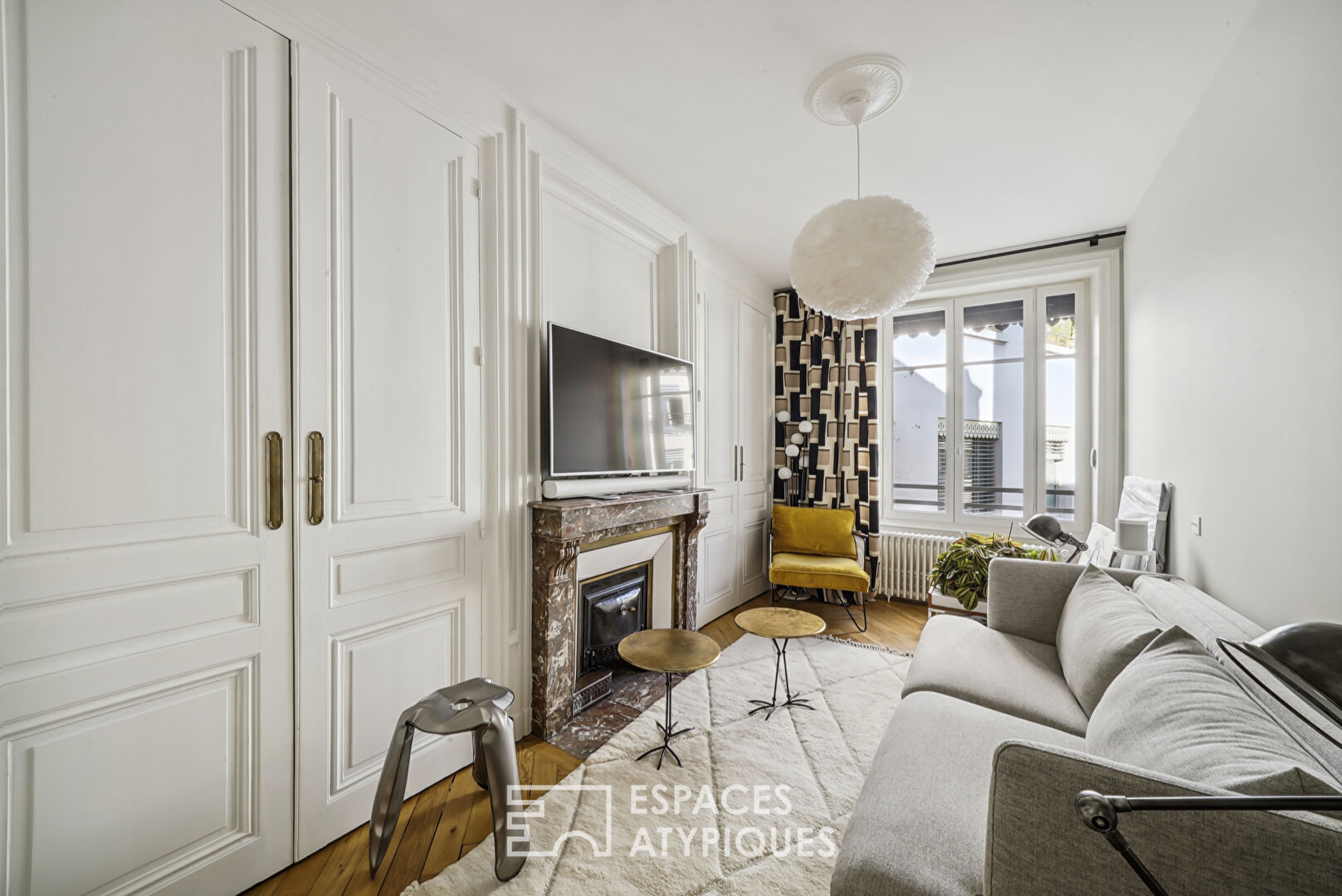 Appartement haussmannien design et contemporain